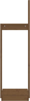 vidaXL - Houtblokhouder - 33,5x30x110 - cm - massief - grenenhout - honingbruin