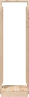 vidaXL - Houtblokhouder - 33,5x30x110 - cm - massief - grenenhout