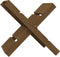 vidaXL - Houtblokhouder - 47x39,5x48 - cm - massief - grenenhout - honingbruin
