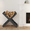vidaXL - Houtblokhouder - 47x39,5x48 - cm - massief - grenenhout - grijs