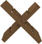 vidaXL - Houtblokhouder - 47x39,5x48 - cm - massief - grenenhout - honingbruin