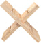 vidaXL - Houtblokhouder - 47x39,5x48 - cm - massief - grenenhout