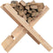 vidaXL - Houtblokhouder - 47x39,5x48 - cm - massief - grenenhout
