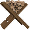 vidaXL - Houtblokhouder - 47x39,5x48 - cm - massief - grenenhout - honingbruin
