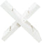 vidaXL - Houtblokhouder - 47x39,5x48 - cm - massief - grenenhout - wit