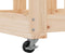 vidaXL - Houtblokhouder - met - wielen - 40x49x110 - cm - massief - grenenhout