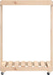 vidaXL - Houtblokhouder - met - wielen - 76,5x40x108 - cm - massief - grenenhout