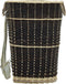 vidaXL - Houtmand - met - draagriemen - 44,5x37x50 - cm - natuurlijk - wilgenhout