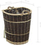 vidaXL - Houtmand - met - draagriemen - 44,5x37x50 - cm - natuurlijk - wilgenhout