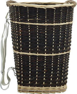 vidaXL - Houtmand - met - draagriemen - 50x44x58 - cm - natuurlijk - wilgenhout