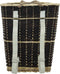 vidaXL - Houtmand - met - draagriemen - 50x44x58 - cm - natuurlijk - wilgenhout