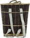 vidaXL - Houtmand - met - draagriemen - 57x51x69 - cm - natuurlijk - wilgenhout