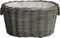 vidaXL - Houtmand - met - handvatten - 60x40x28 - cm - wilgenhout - grijs