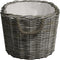 vidaXL - Houtmand - met - handvatten - 60x40x28 - cm - wilgenhout - grijs