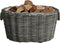vidaXL - Houtmand - met - handvatten - 60x40x28 - cm - wilgenhout - grijs