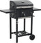 vidaXL Houtskoolbarbecue met onderplank zwart