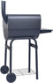 vidaXL Houtskoolbarbecue roker met onderschap zwart