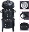 vidaXL Houtskoolroker barbecue-grill 3-in-1 40x80 cm