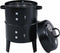 vidaXL Houtskoolroker barbecue-grill 3-in-1 40x80 cm
