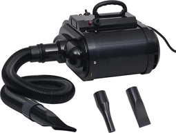vidaXL - Huisdierenföhn - dubbele - motor - zwart