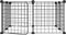 vidaXL - Huisdierenkooi - met - 8 - panelen - 35x35 - cm - staal - zwart