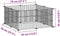 vidaXL - Huisdierenkooi - met - 8 - panelen - 35x35 - cm - staal - zwart