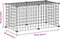 vidaXL - Huisdierenkooi - met - 8 - panelen - 35x35 - cm - staal - zwart