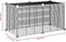 vidaXL - Huisdierenkooi - met - 8 - panelen - 35x35 - cm - staal - zwart