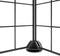 vidaXL - Huisdierenkooi - met - 8 - panelen - 35x35 - cm - staal - zwart