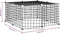 vidaXL - Huisdierenkooi - met - deur - 12 - panelen - 35x35 - cm - staal - zwart