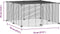 vidaXL - Huisdierenkooi - met - deur - 12 - panelen - 35x35 - cm - staal - zwart