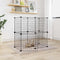 vidaXL - Huisdierenkooi - met - deur - 12 - panelen - 35x35 - cm - staal - zwart