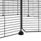 vidaXL - Huisdierenkooi - met - deur - 12 - panelen - 35x35 - cm - staal - zwart