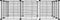 vidaXL - Huisdierenkooi - met - deur - 12 - panelen - 35x35 - cm - staal - zwart