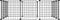 vidaXL - Huisdierenkooi - met - deur - 12 - panelen - 35x35 - cm - staal - zwart