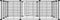 vidaXL - Huisdierenkooi - met - deur - 12 - panelen - 35x35 - cm - staal - zwart