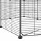 vidaXL - Huisdierenkooi - met - deur - 8 - panelen - 35x35 - cm - staal - zwart