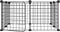 vidaXL - Huisdierenkooi - met - deur - 8 - panelen - 35x35 - cm - staal - zwart