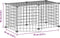 vidaXL - Huisdierenkooi - met - deur - 8 - panelen - 35x35 - cm - staal - zwart