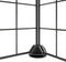 vidaXL - Huisdierenkooi - met - deur - 8 - panelen - 35x35 - cm - staal - zwart
