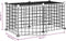 vidaXL - Huisdierenkooi - met - deur - 8 - panelen - 35x35 - cm - staal - zwart