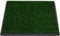 vidaXL - Huisdierentoilet - met - bak - en - kunstgras - 64x51x3 - cm - groen
