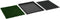 vidaXL - Huisdierentoilet - met - bak - en - kunstgras - 64x51x3 - cm - groen