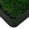 vidaXL - Huisdierentoilet - met - bak - en - kunstgras - 64x51x3 - cm - groen