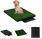 vidaXL - Huisdierentoilet - met - bak - en - kunstgras - 76x51x3 - cm - groen