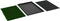 vidaXL - Huisdierentoilet - met - bak - en - kunstgras - 76x51x3 - cm - groen