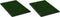 vidaXL - Huisdierentoiletten - 2 - st - met - bak - en - kunstgras - 76x51x3 - cm - groen