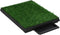 vidaXL - Huisdierentoiletten - 2 - st - met - bak - en - kunstgras - 63x50x7 - cm - groen