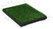 vidaXL - Huisdierentoiletten - 2 - st - met - bak - en - kunstgras - 63x50x7 - cm - groen
