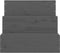 vidaXL - Huisdierentrap - 40x37,5x35 - cm - massief - grenenhout - grijs